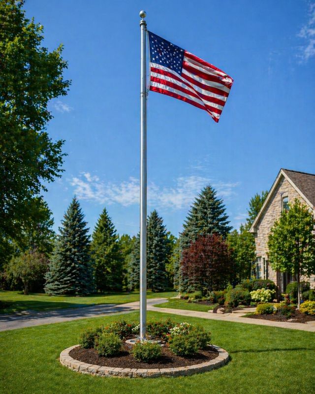Flagpole Installation project example
